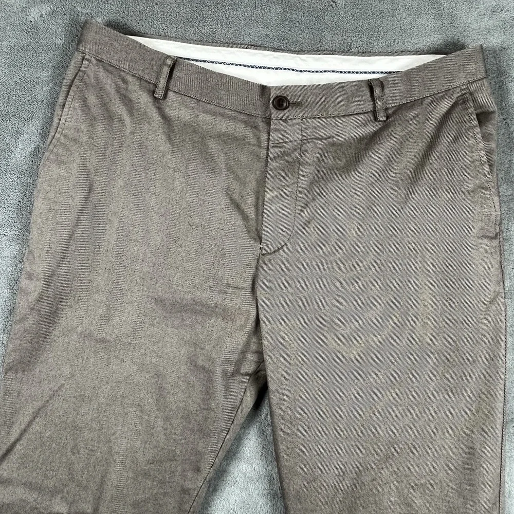 Charles Tyrwhitt Pants Mens 34x34 Light Brown Straight Leg Cotton Stretch Chinos